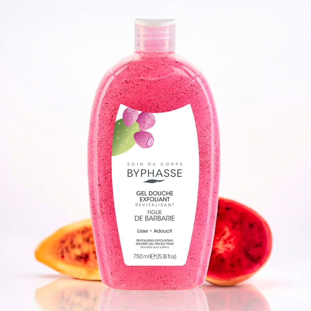 Byphasse gel douche exfoliant revitalisant figue de barbarie 750ml