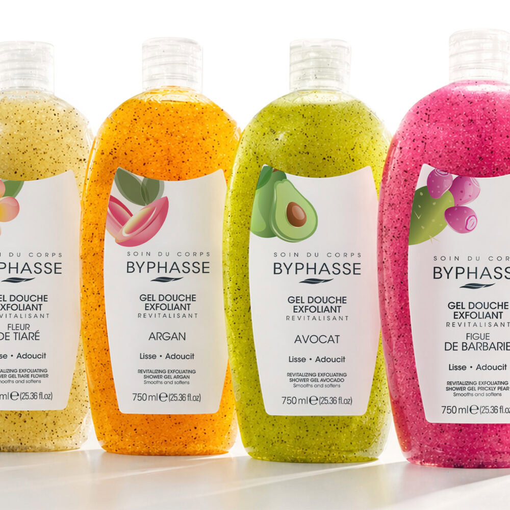 Byphasse gel douche exfoliant revitalisant figue de barbarie 750ml