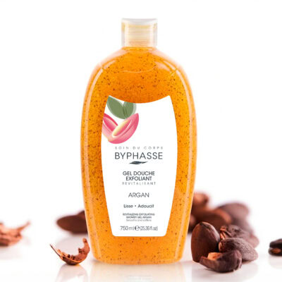 Byphasse Gel Douche Exfoliant Revitalisant Fleur de Argan 750ml