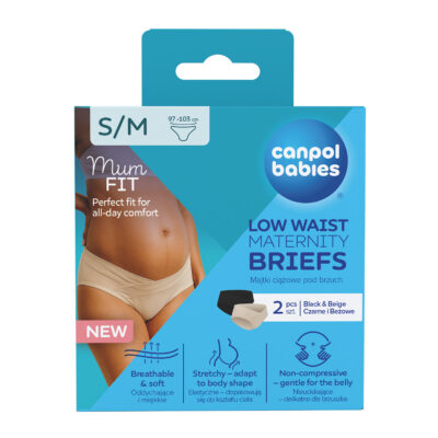Canpol 2 Culottes de Maternité Taille Basse, Coupe Ajustée, taille S/M 78/018