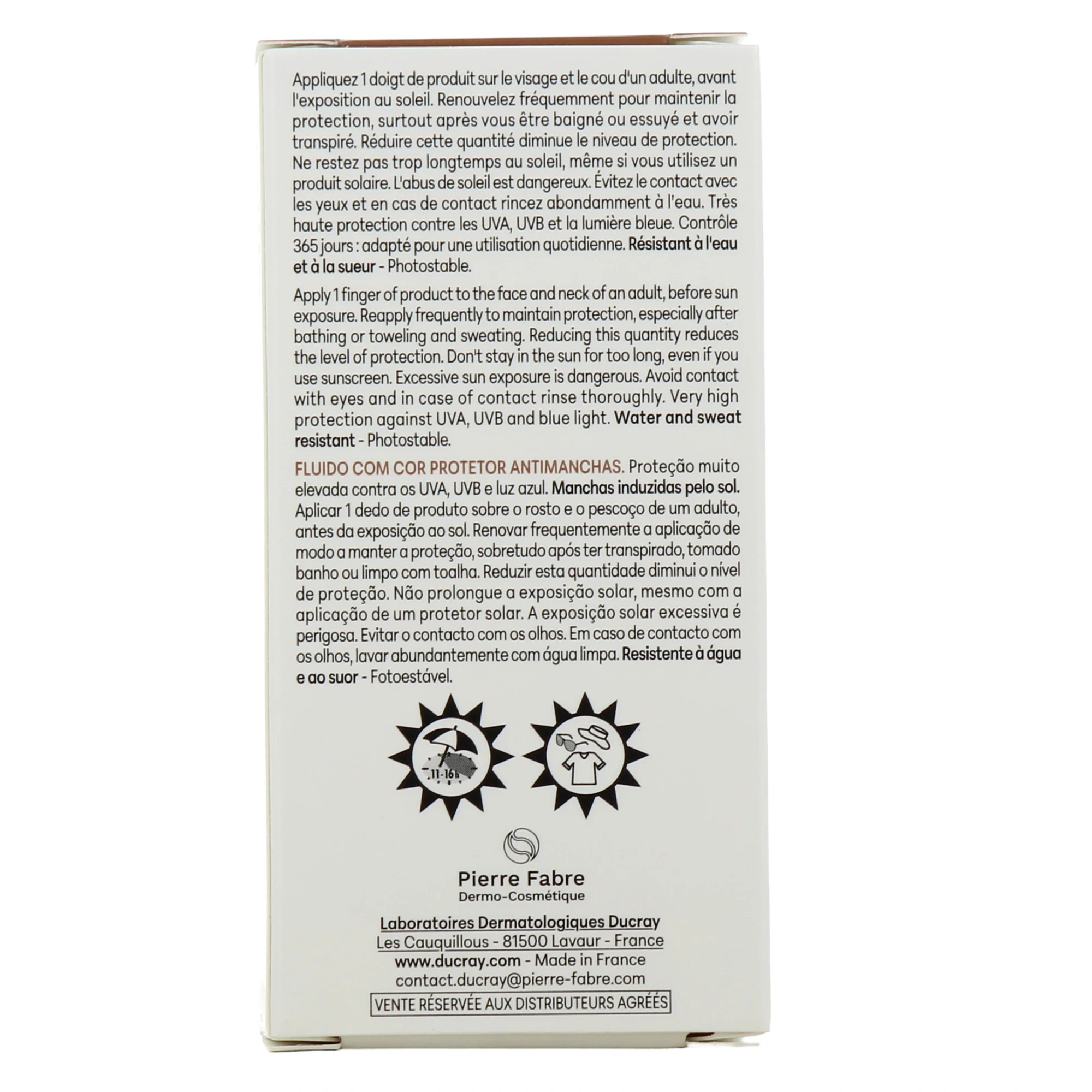 Ducray melascreen fluide teinté protecteur anti-taches spf50+ 30ml Ducray melascreen fluide teinté protecteur anti-taches spf50+ 30ml