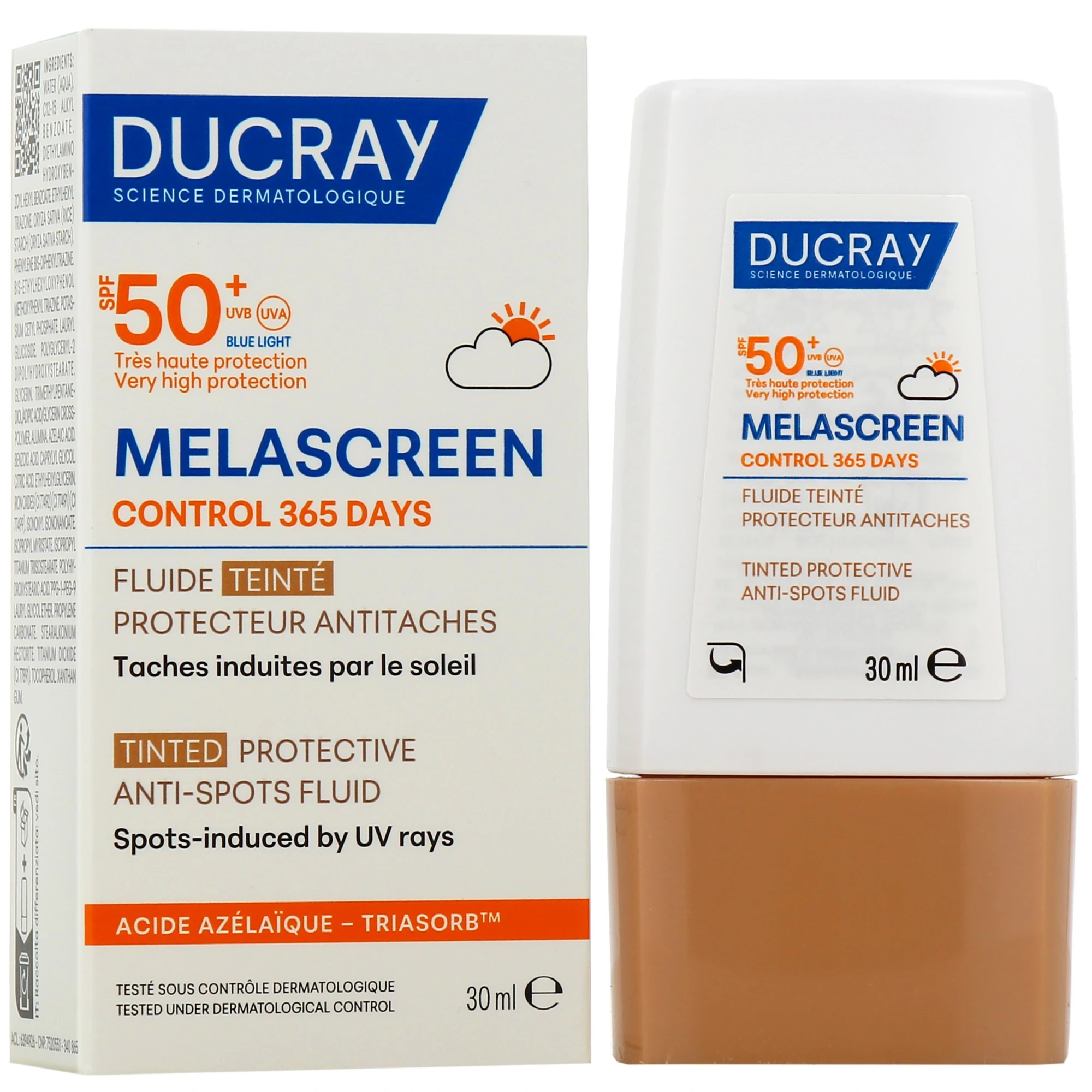 Ducray melascreen fluide teinté protecteur anti-taches spf50+ 30ml Ducray melascreen fluide teinté protecteur anti-taches spf50+ 30ml