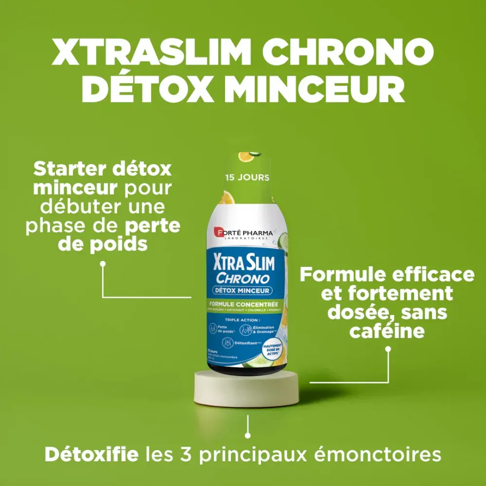 Forté pharma xtraslim chrono détox minceur 450ml