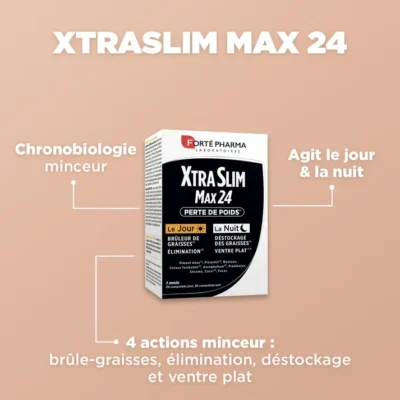 Forté pharma xtraslim max 24 60 comprimés Forté pharma xtraslim max 24 60 comprimés