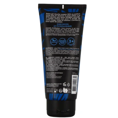 MKL Green Nature Men Gel Douche Surgras Marine Sauvage 200ml