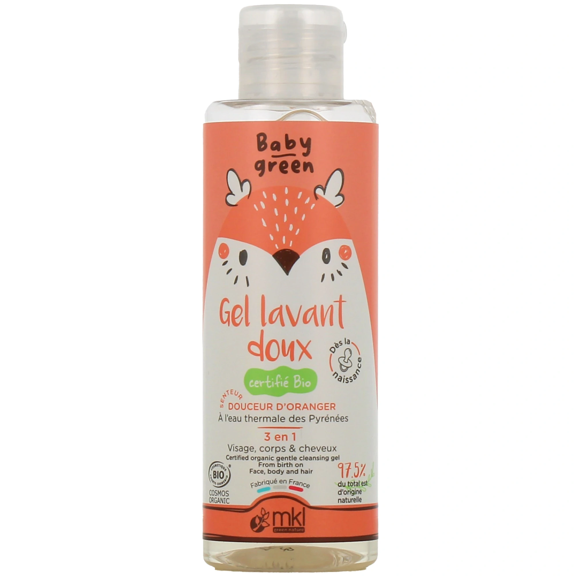 Mkl green nature baby green gel lavant doux bio 100ml Mkl green nature baby green gel lavant doux bio 100ml