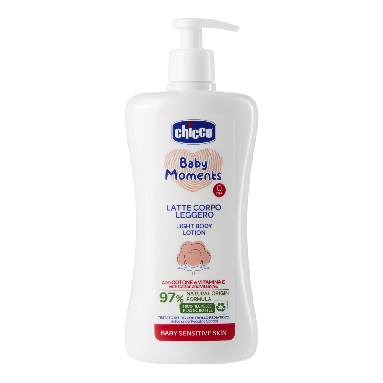 Chicco baby moments lait corporel leger 500ml Chicco baby moments lait corporel leger 500ml