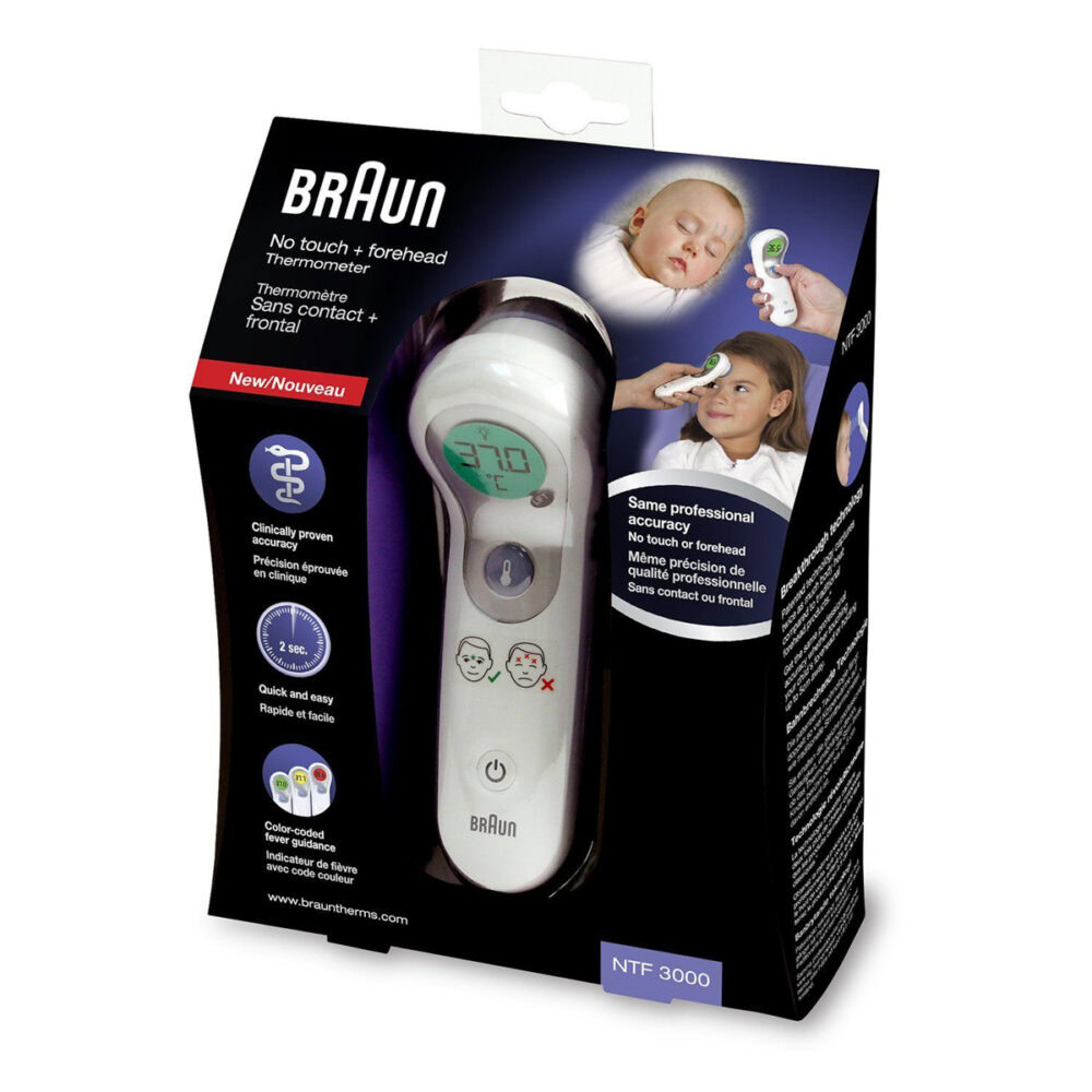 Braun ntf3000 thermomètre sans contact frontal
