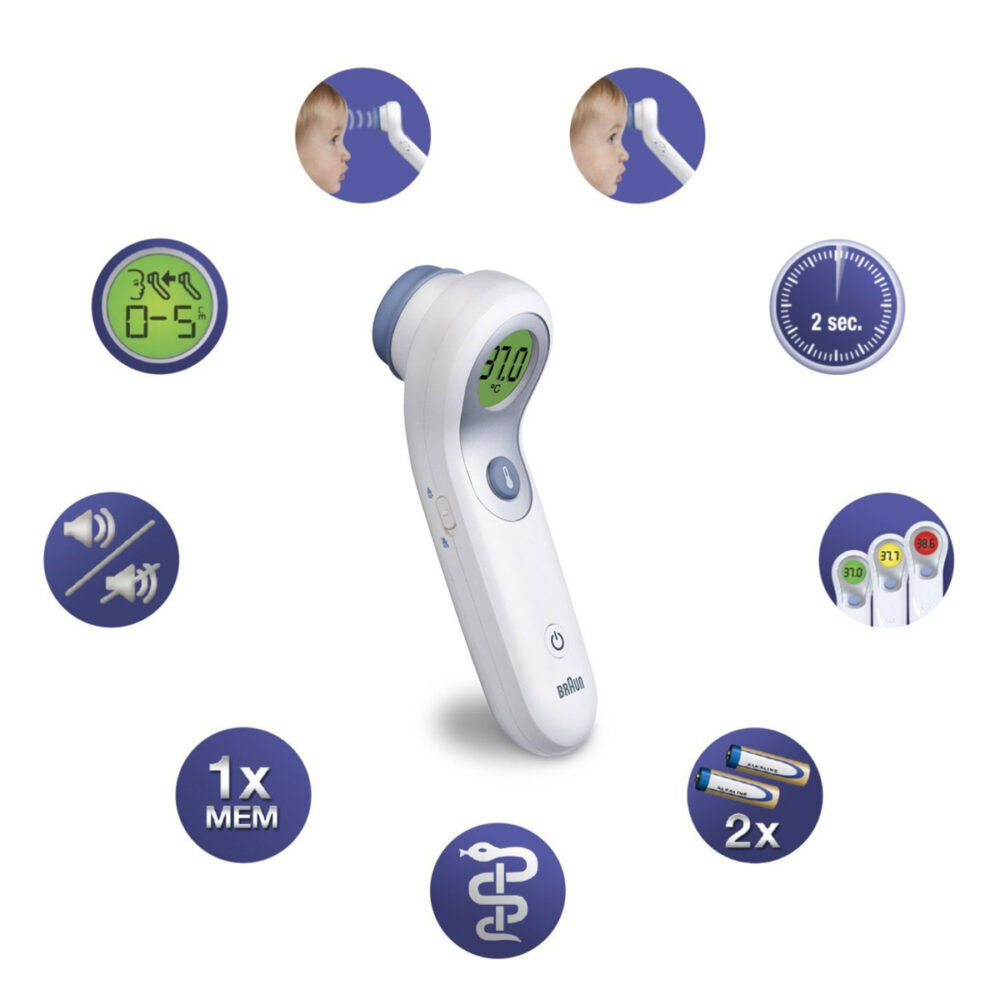 Braun ntf3000 thermomètre sans contact frontal