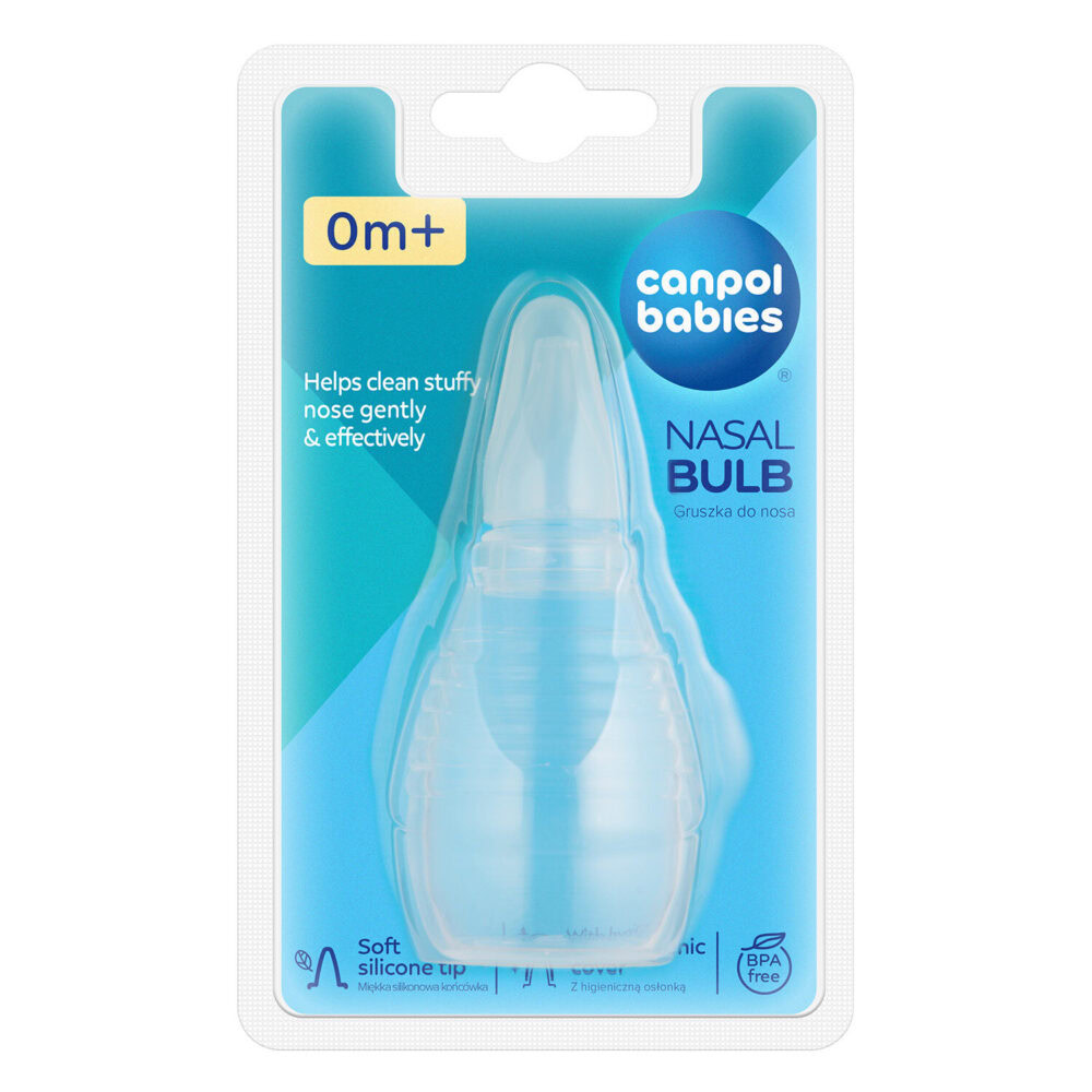 Canpol aspirateur nasale en silicone pour bébés avec embout souple 56/154