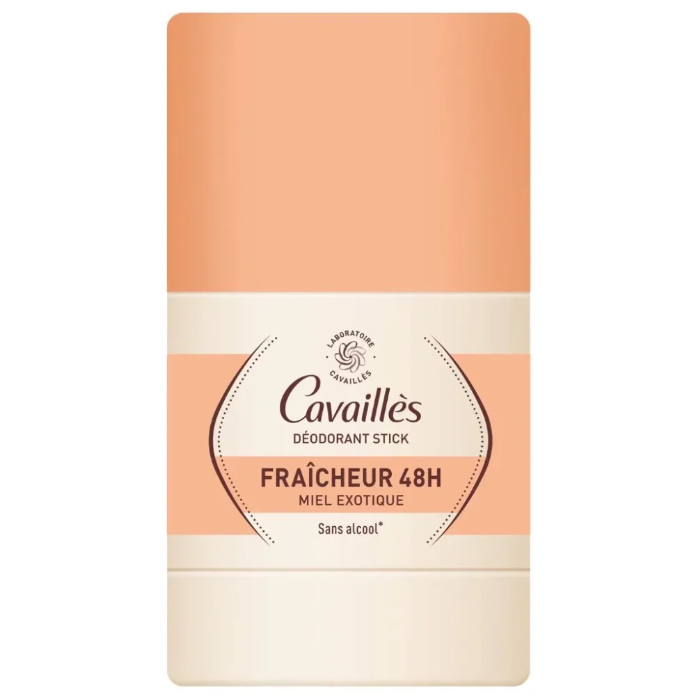Cavailles déodorant stick fraîcheur 48h miel exotique 50ml