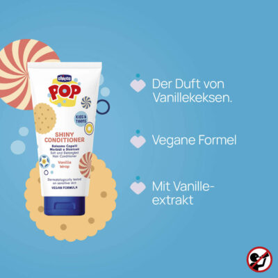 Chicco POP Shiny Après-Shampoing Vanille 150ml