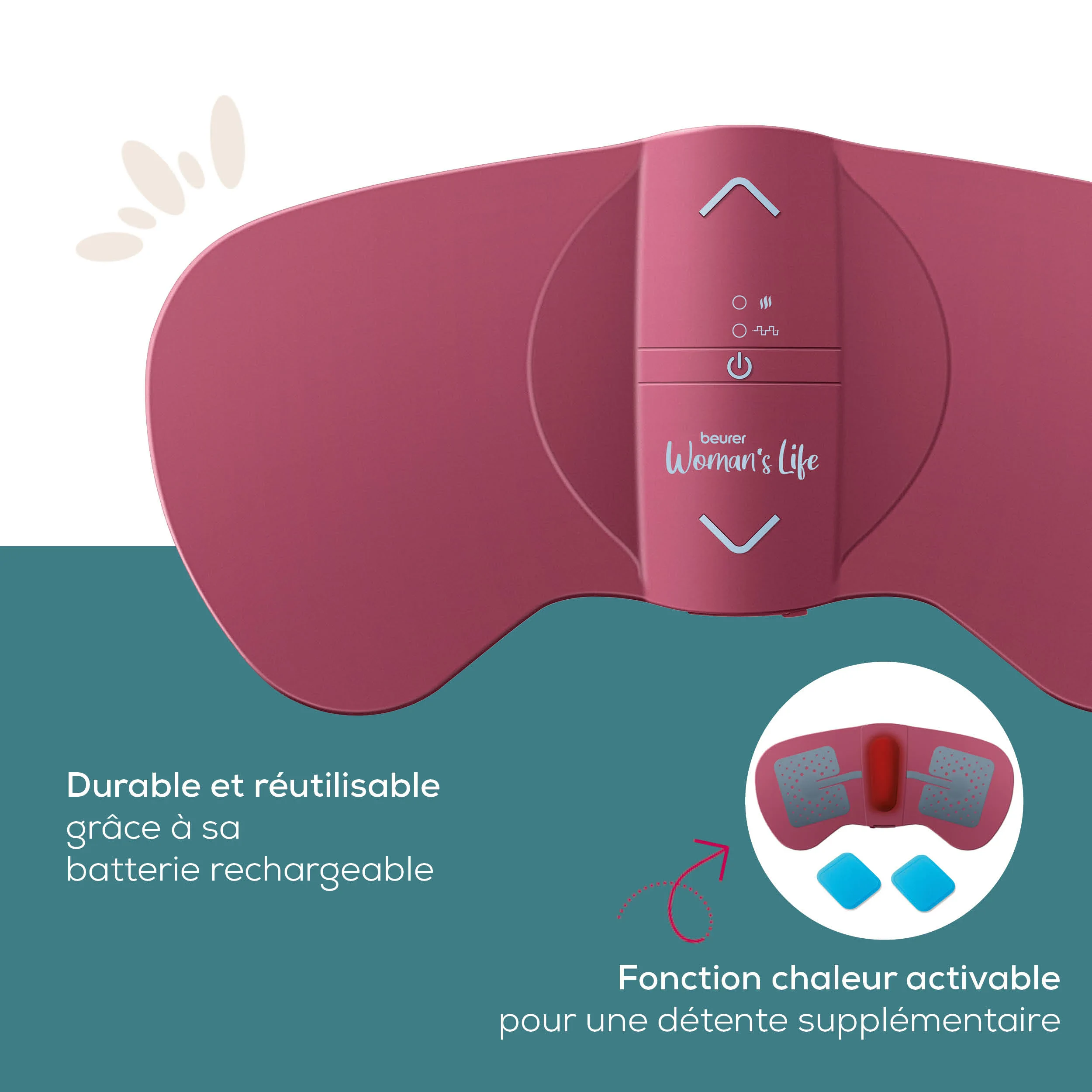 Beurer appareil de soulagement menstruel relax em50 Beurer appareil de soulagement menstruel relax em50