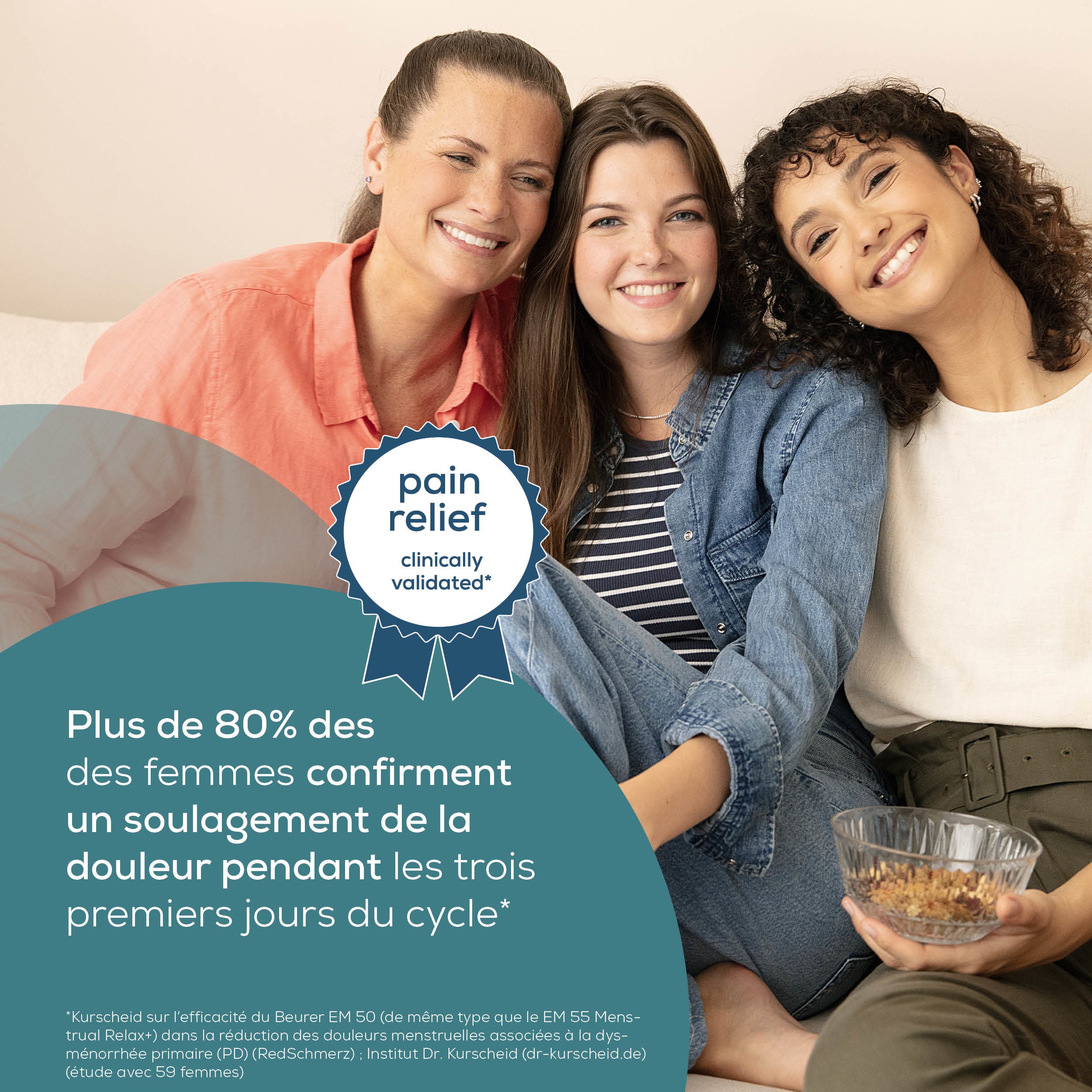 Beurer appareil de soulagement menstruel relax em50 Beurer appareil de soulagement menstruel relax em50
