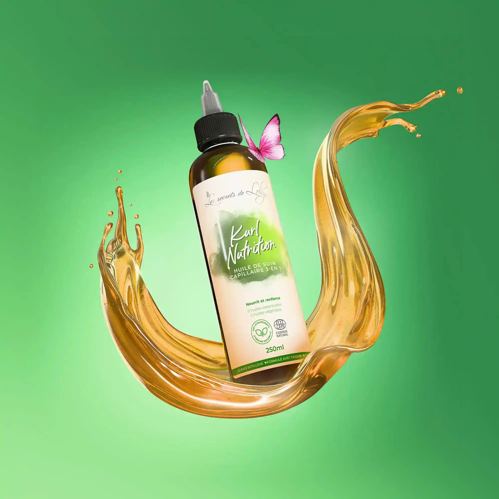 Les secrets de loly kurl nutrition huile de soin capillaire 3en1 flacon 250ml Les secrets de loly kurl nutrition huile de soin capillaire 3en1 flacon 250ml