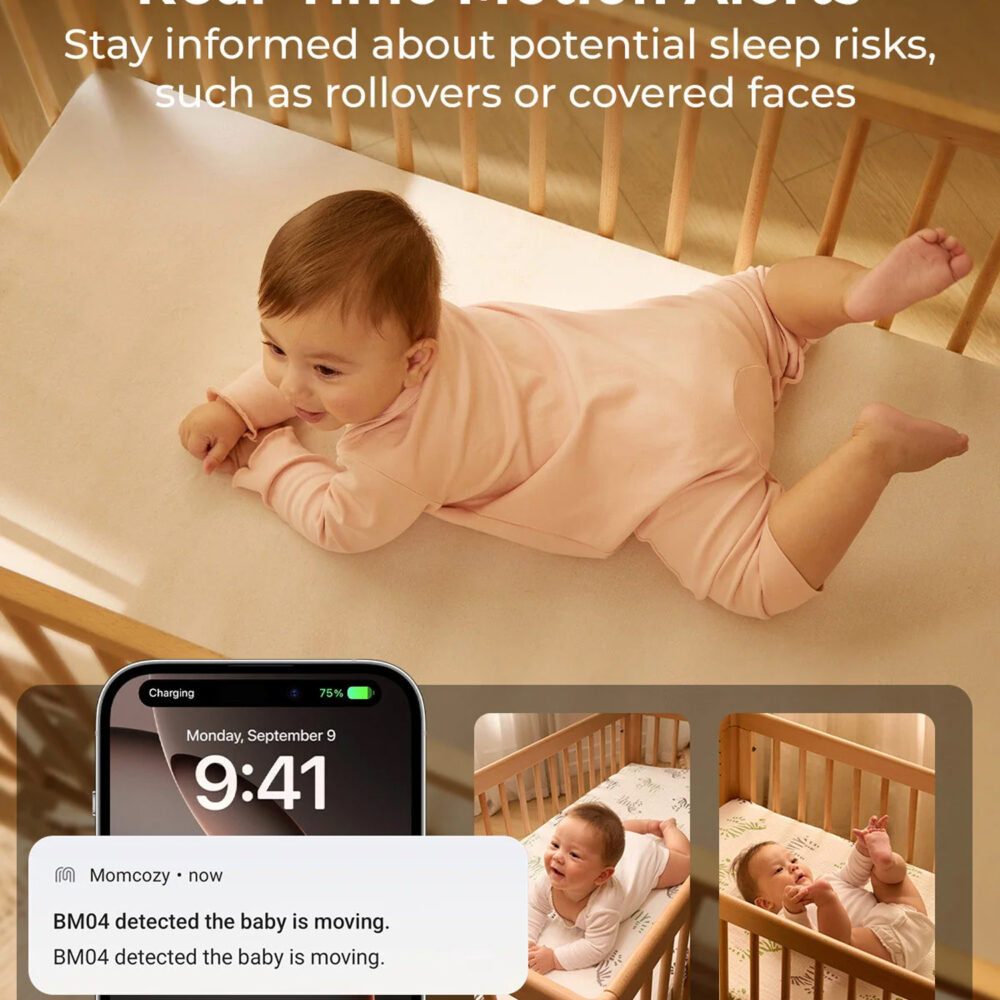 Momcozy baby monitor 2-en-1 surveillance intelligente et sécurisée bm04