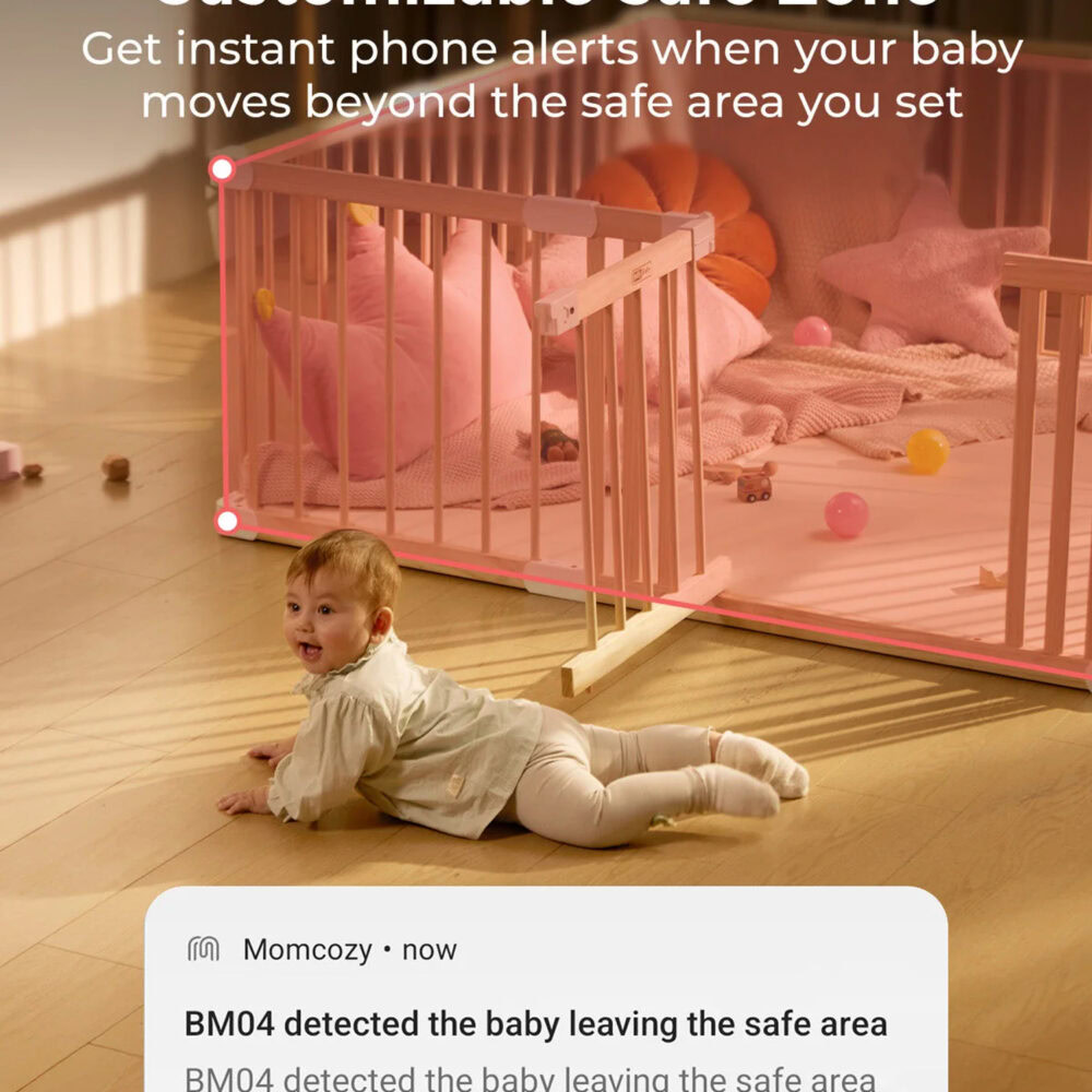 Momcozy baby monitor 2-en-1 surveillance intelligente et sécurisée bm04