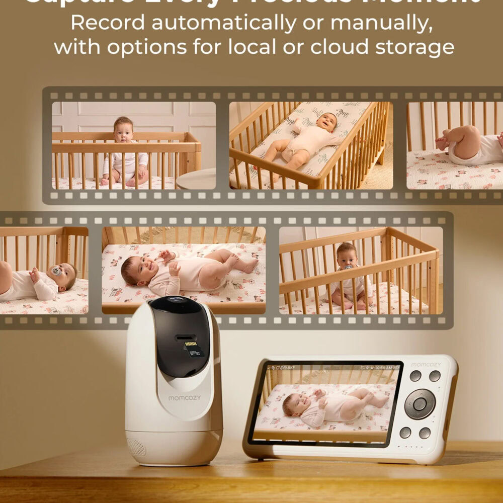 Momcozy baby monitor 2-en-1 surveillance intelligente et sécurisée bm04