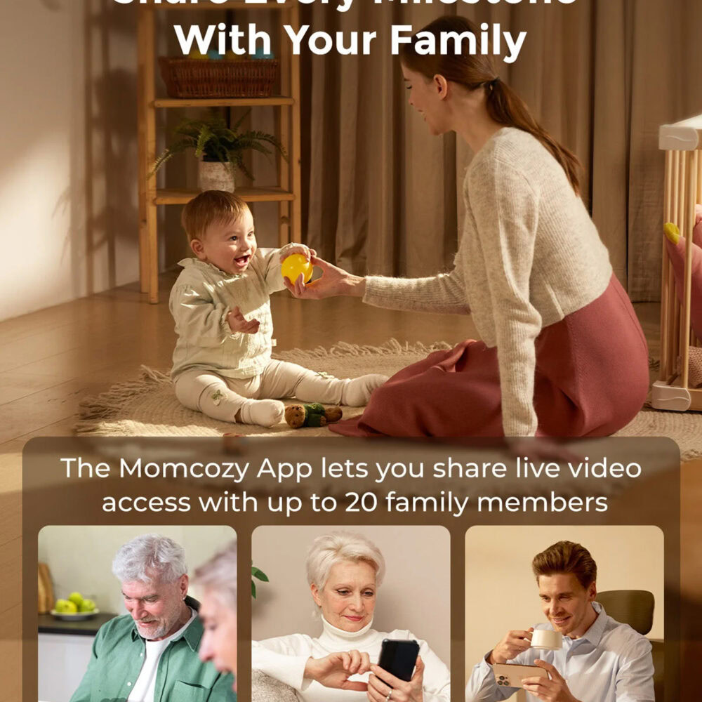 Momcozy baby monitor 2-en-1 surveillance intelligente et sécurisée bm04