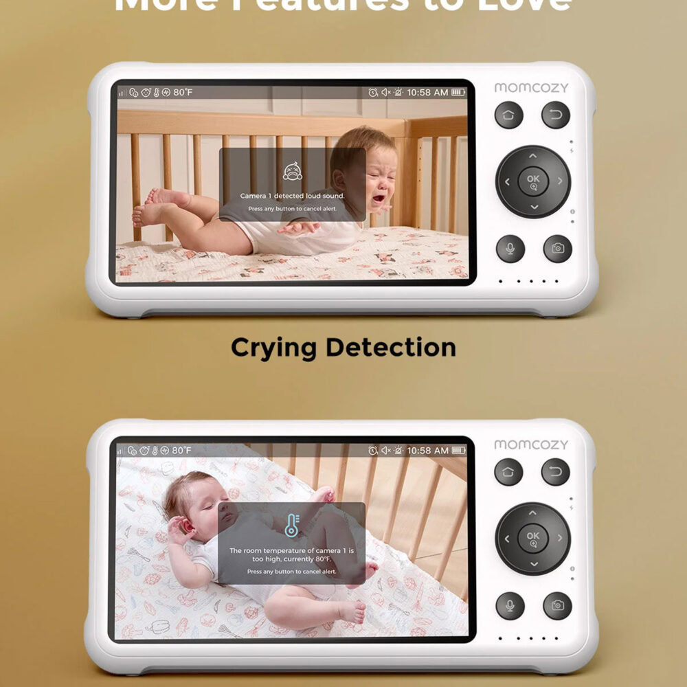 Momcozy baby monitor 2-en-1 surveillance intelligente et sécurisée bm04