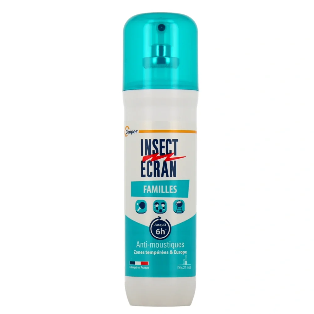 Insect ecran anti-moustiques spray répulsif peau familles 100ml