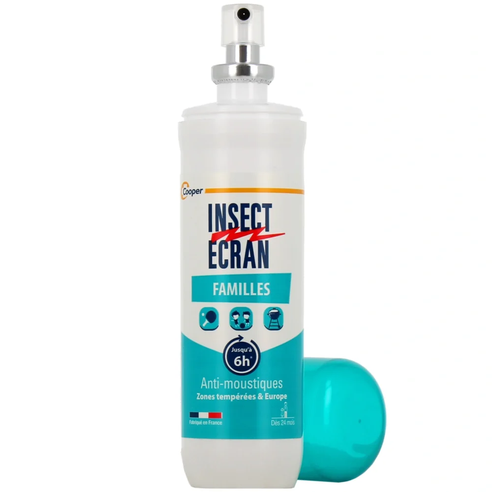 Insect ecran anti-moustiques spray répulsif peau familles 100ml