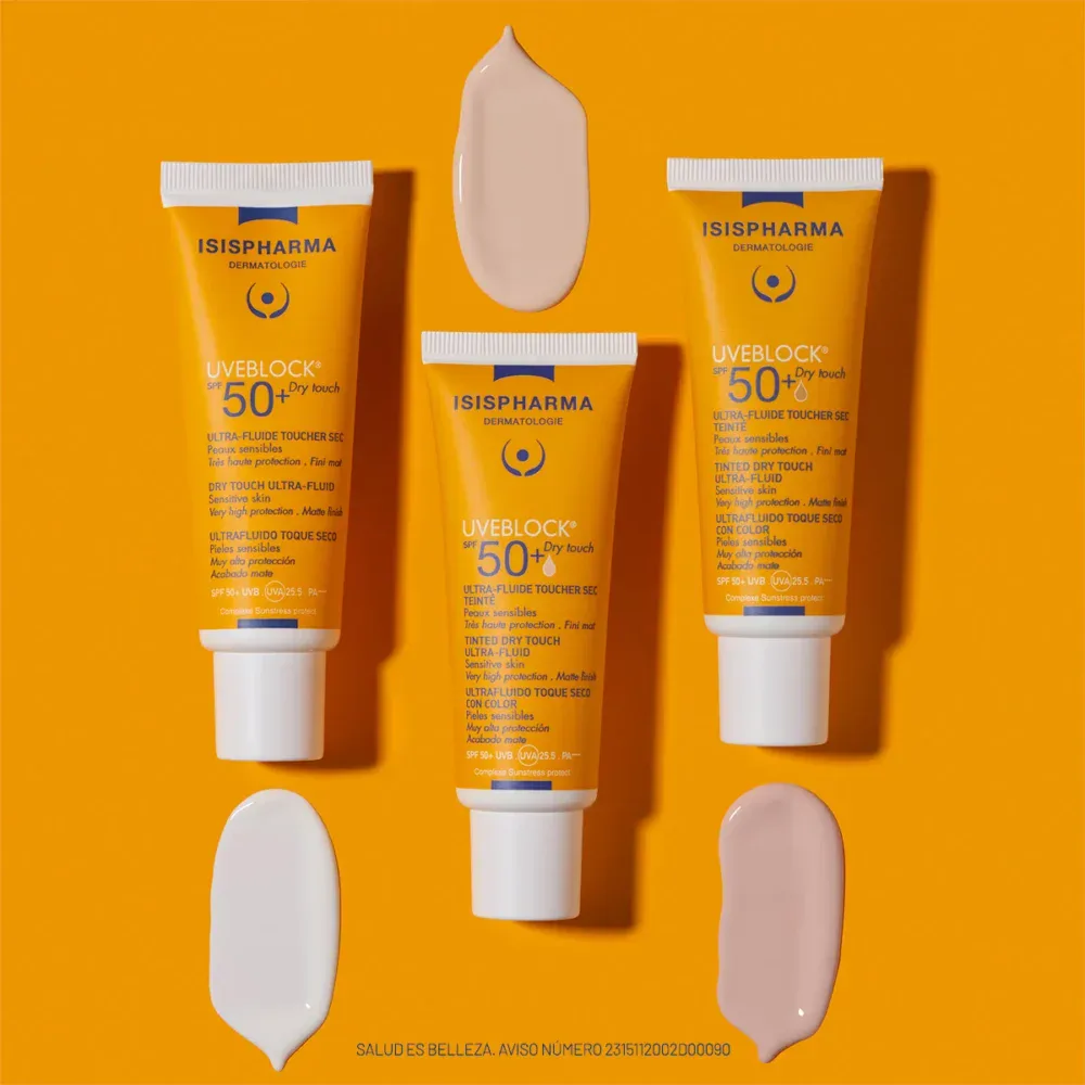 Isispharma uveblock ultra-fluide toucher sec spf50+ 40ml