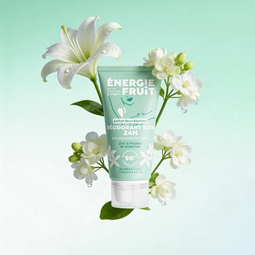 Energie fruit déodorant soin 24h parfum fleurs blanches 50ml