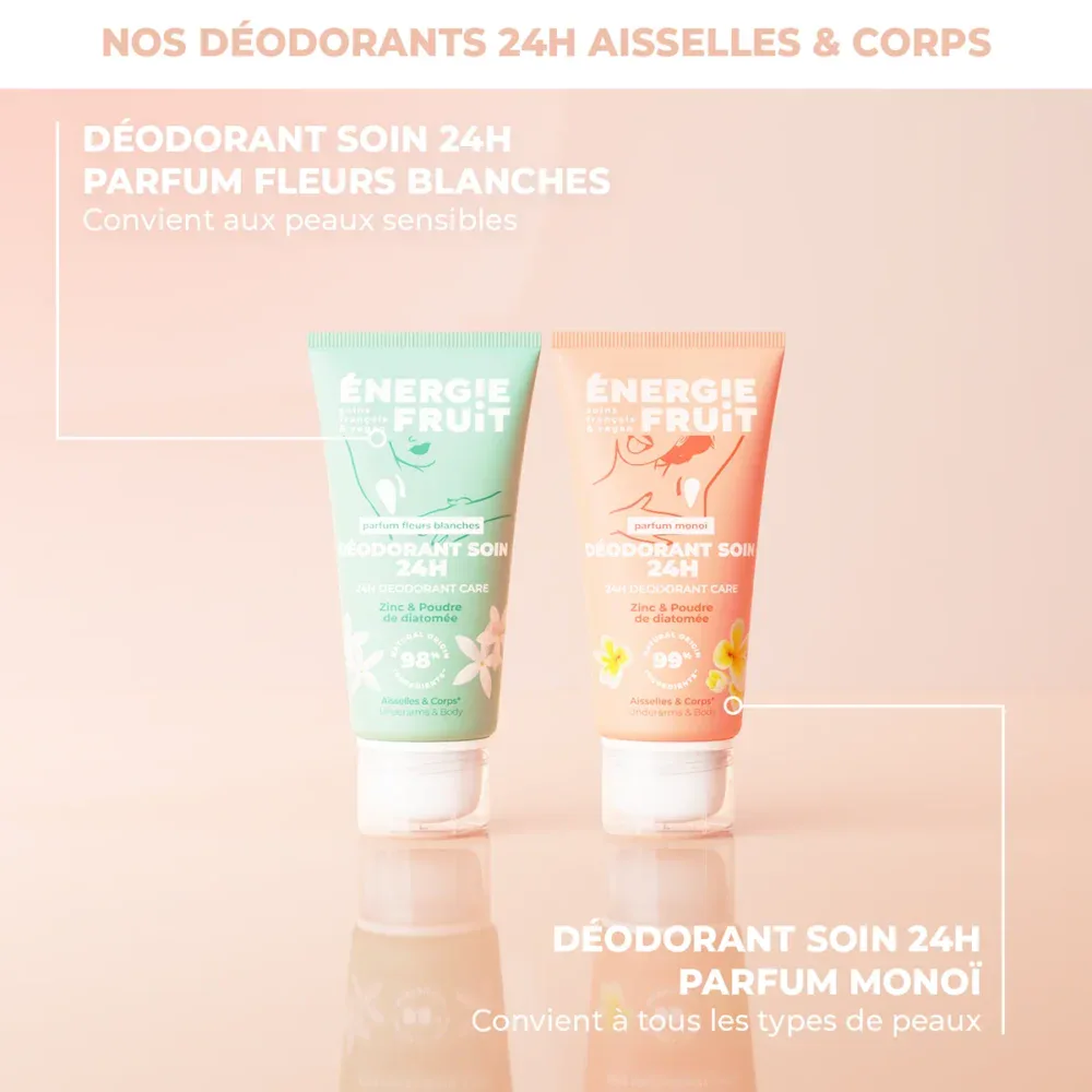 Energie fruit déodorant soin 24h parfum monoï 50ml