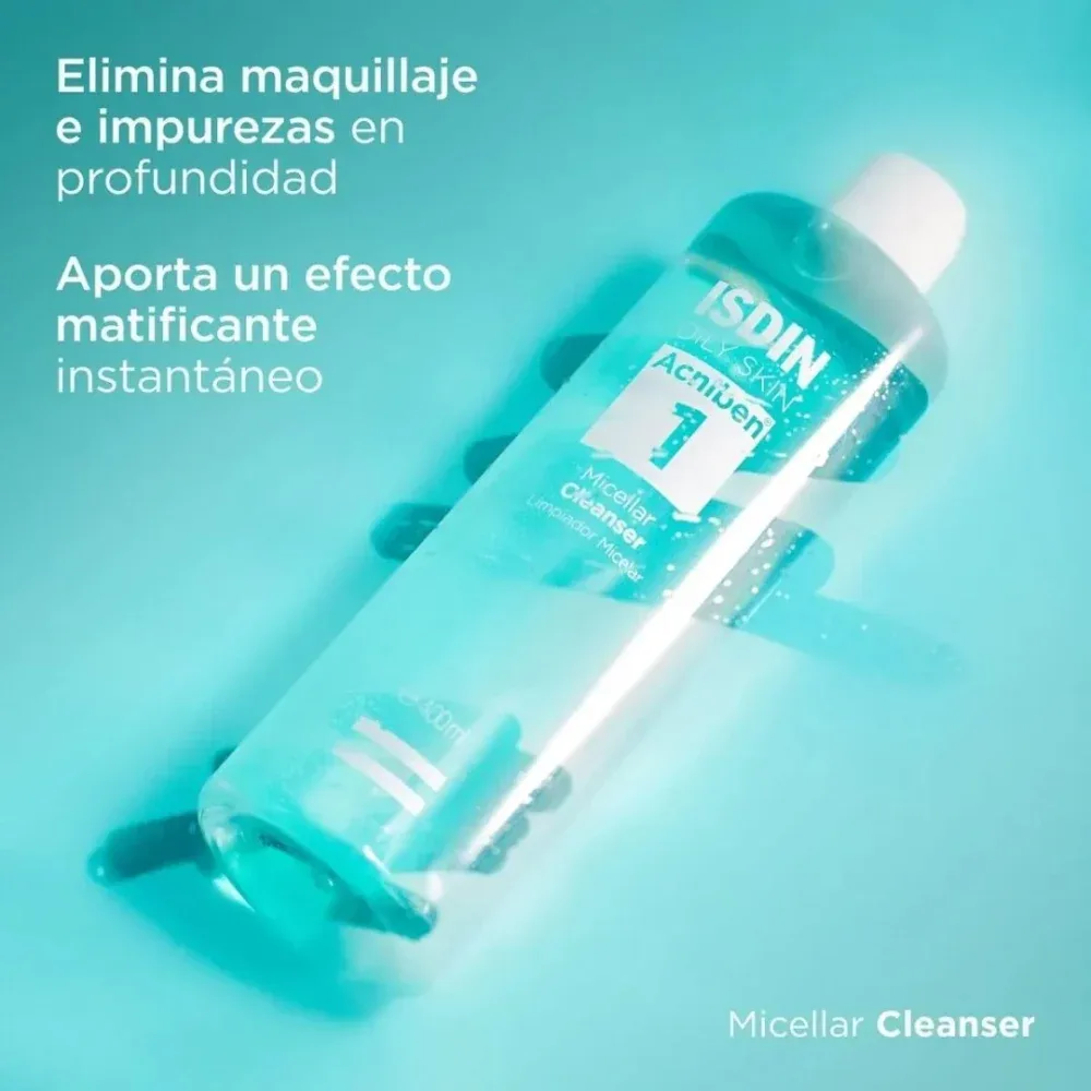 Isdin nettoyant micellaire acniben peaux grasses 400ml