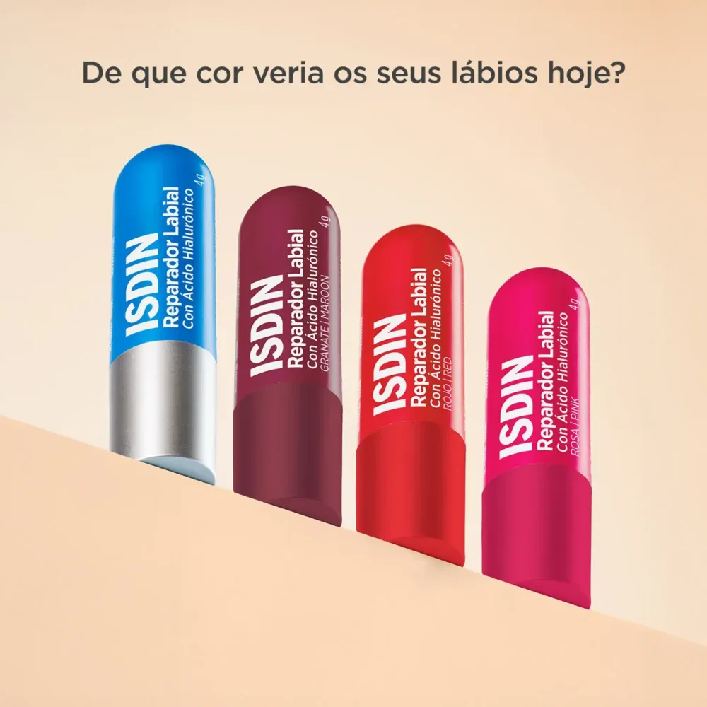 Isdin stick réparateur lèvres teinte rose 4g