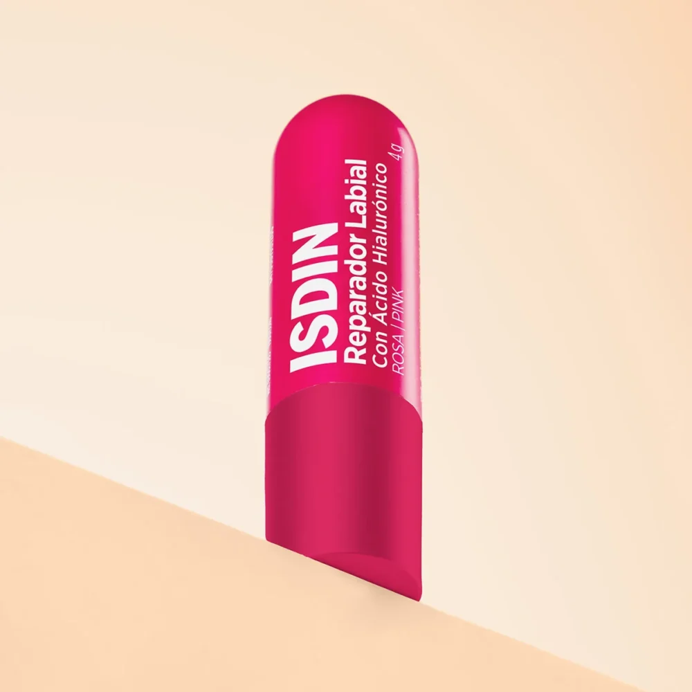 Isdin stick réparateur lèvres teinte rose 4g