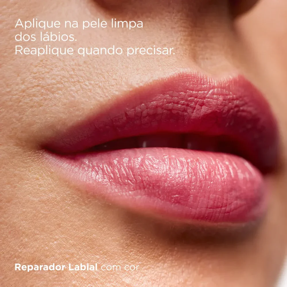 Isdin stick réparateur lèvres teinte rose 4g