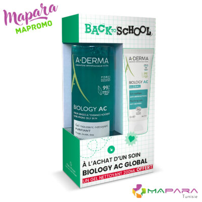 A-Derma Biology AC Global 40ml + Gel Nettoyant 200ml Offert