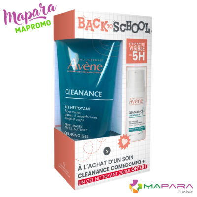 Avene Cleanance Back To School : Comedomed+ 30ml + Gel Nettoyant 200ml Offert