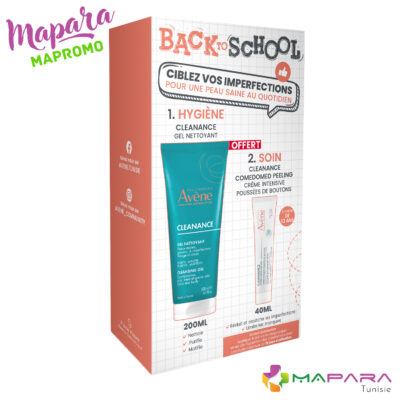 Avene Cleanance Back To School : Comedomed Peeling 40ml + Gel Nettoyant 200ml Offert
