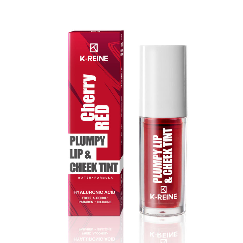 K-reine plumpy lip cheek tint cherry red 6ml