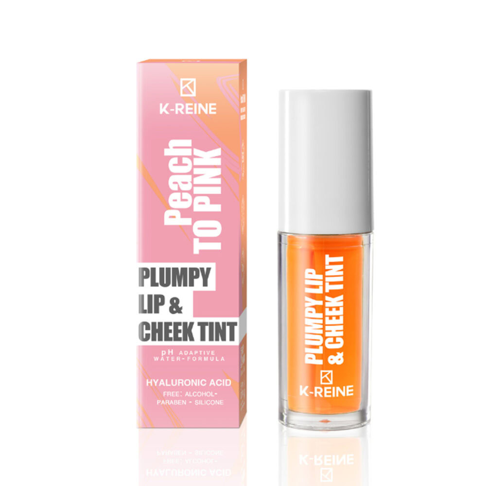 K-reine plumpy lip cheek tint peach to pink 6ml