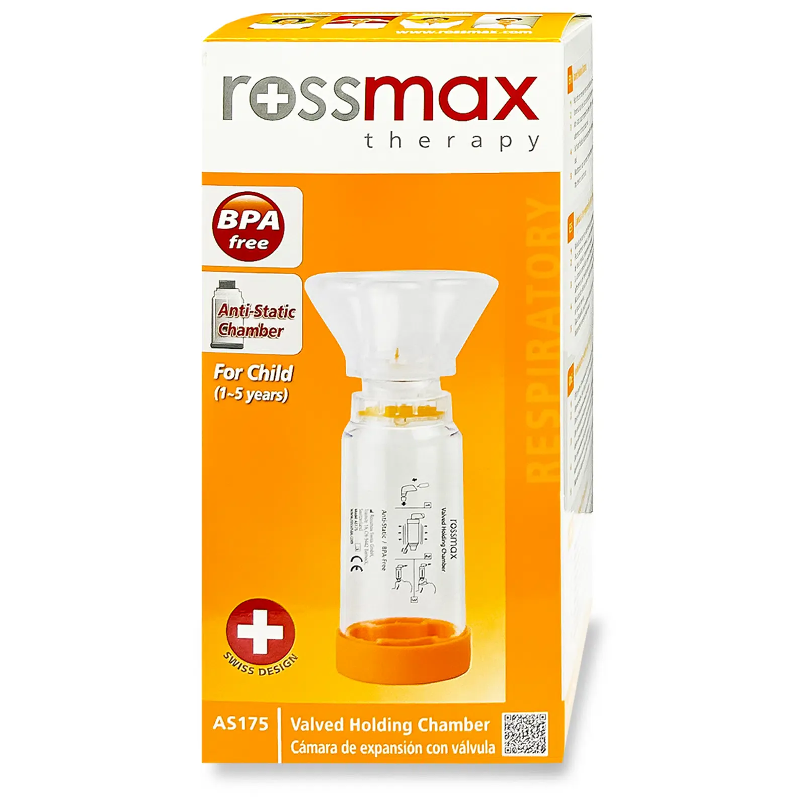 Rossmax chambre inhalation nourissons as175 1 à 5 ans Rossmax chambre inhalation nourissons as175 1 à 5 ans