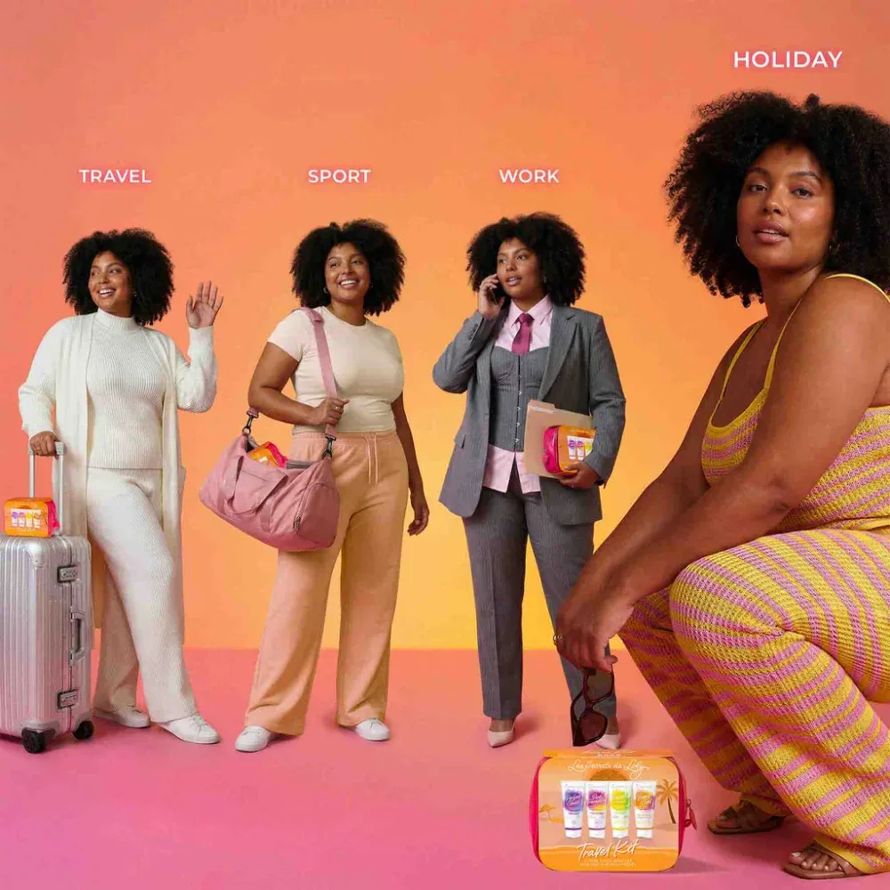 Les secrets de loly travel kit routine cheveux frisés