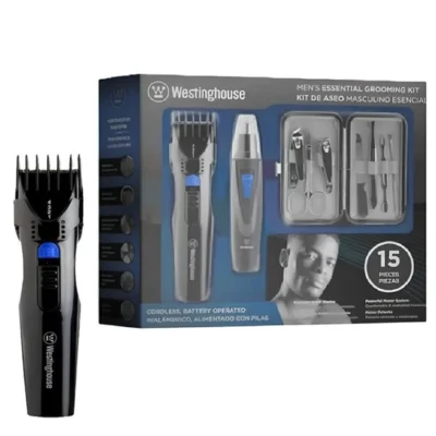 Westinghouse Set de Tondeuses pour Hommes 15 Pieces à piles WH2301