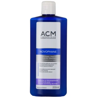 ACM Novophane Shampooing Traitant Pellicules Grasses 200ml