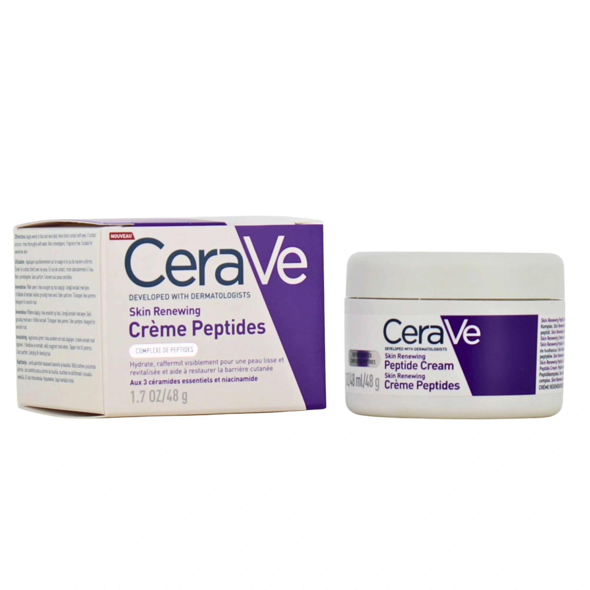 Cerave creme régénératrice aux peptides 48g Cerave creme régénératrice aux peptides 48g