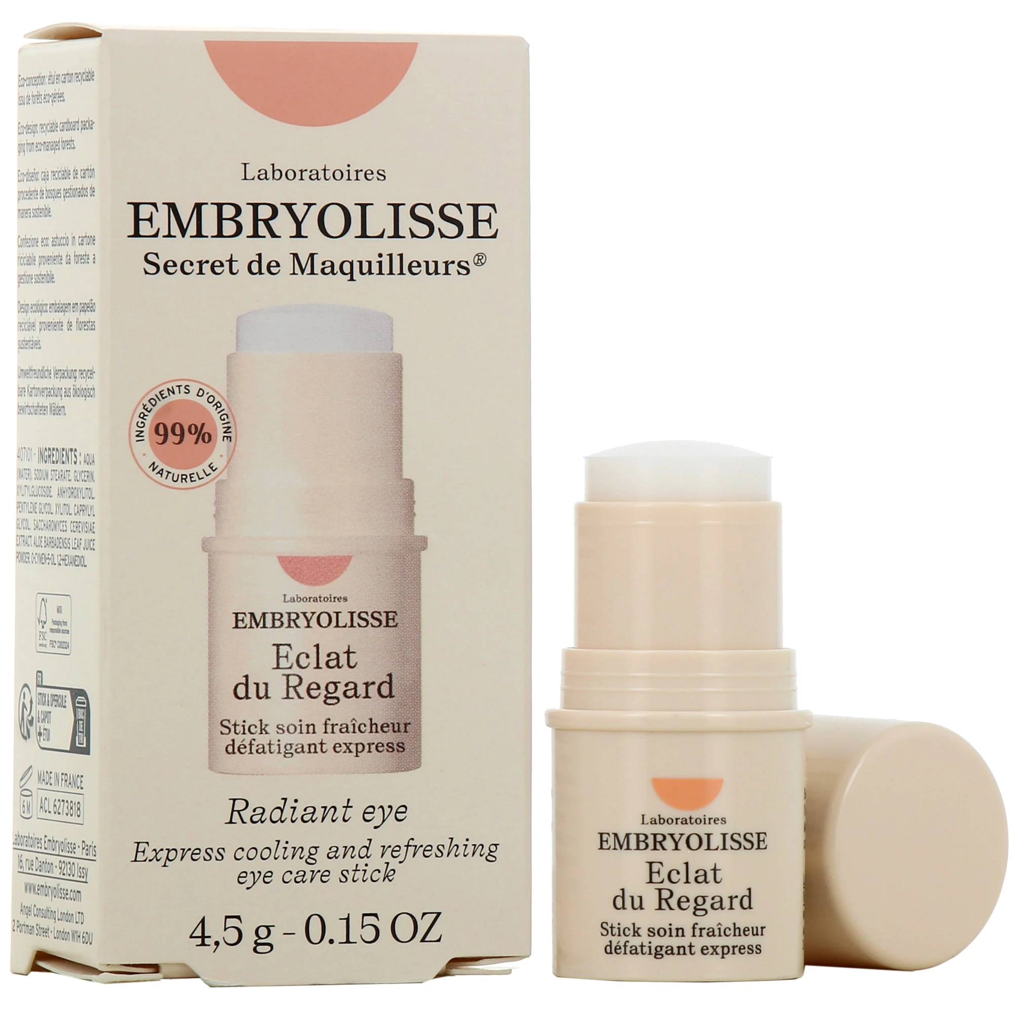 Embryolisse secret de maquilleurs éclat du regard 4,5g Embryolisse secret de maquilleurs éclat du regard 4,5g