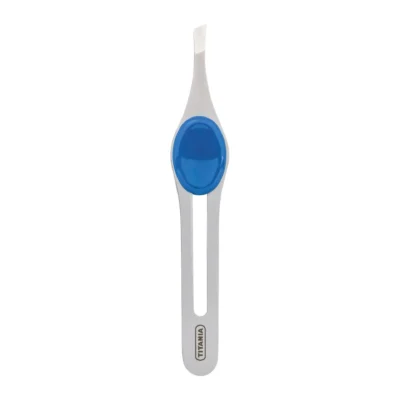 Titania Pince a Epiler Inox Poignee Bleu - 1090/60B