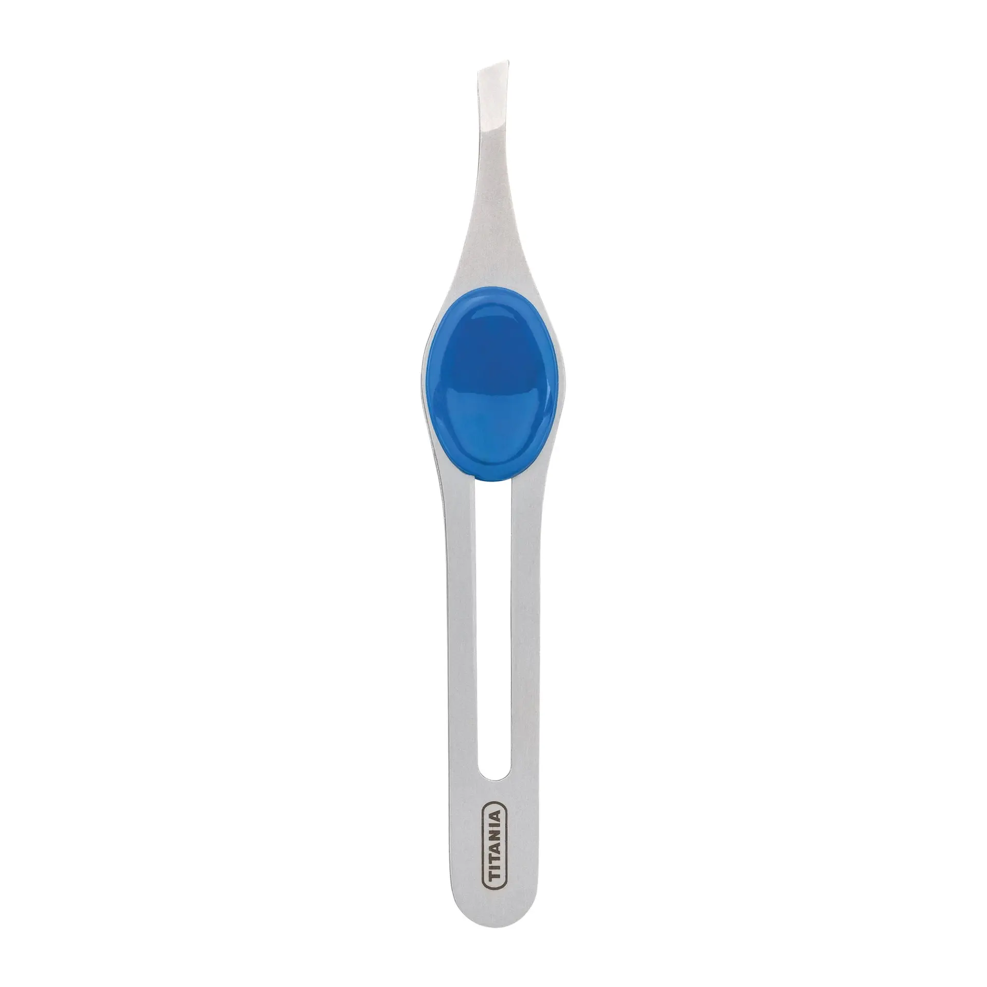 Titania pince a epiler inox poignee bleu - 1090/60b Titania pince a epiler inox poignee bleu - 1090/60b
