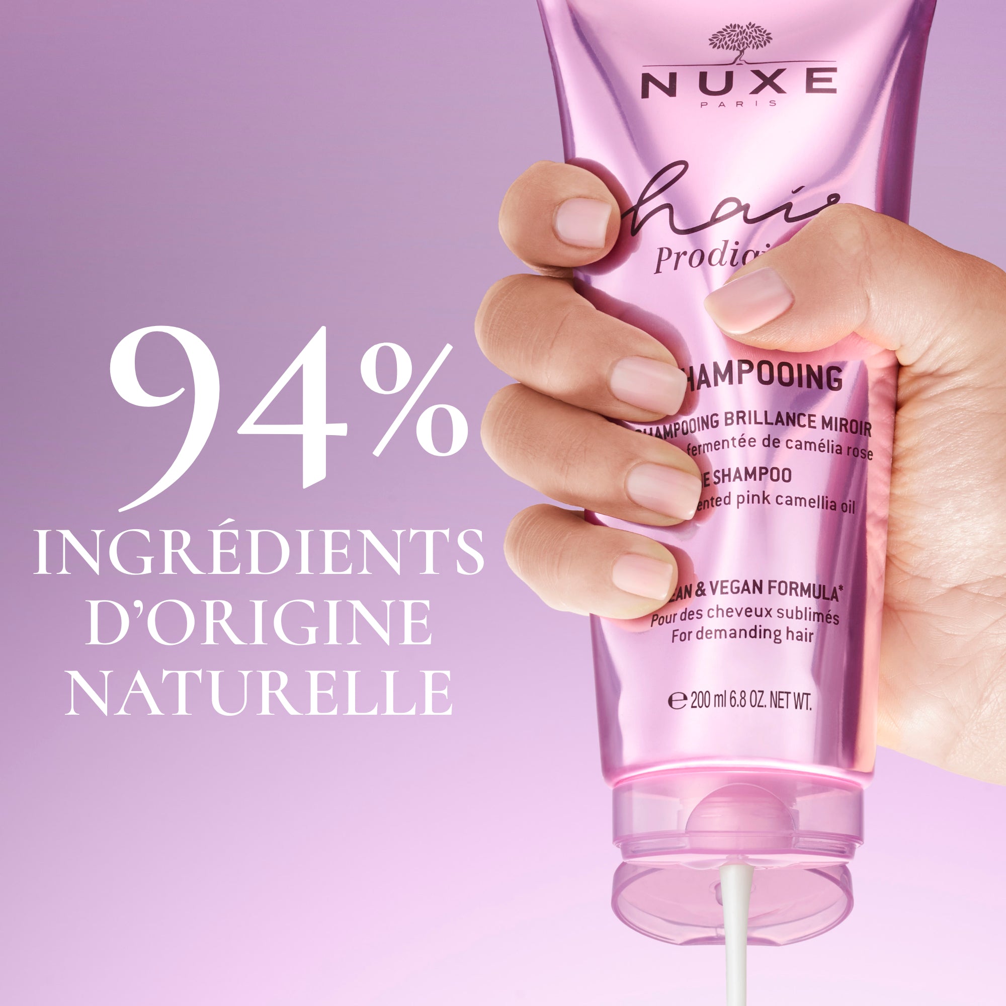 Nuxe hair prodigieux le shampoing brillance miroir 200ml Nuxe hair prodigieux le shampoing brillance miroir 200ml
