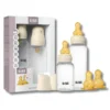 BIBS Set évolutif 2 biberon PP sans BPA 150ml/270ml avec tétines en latex - Ivory