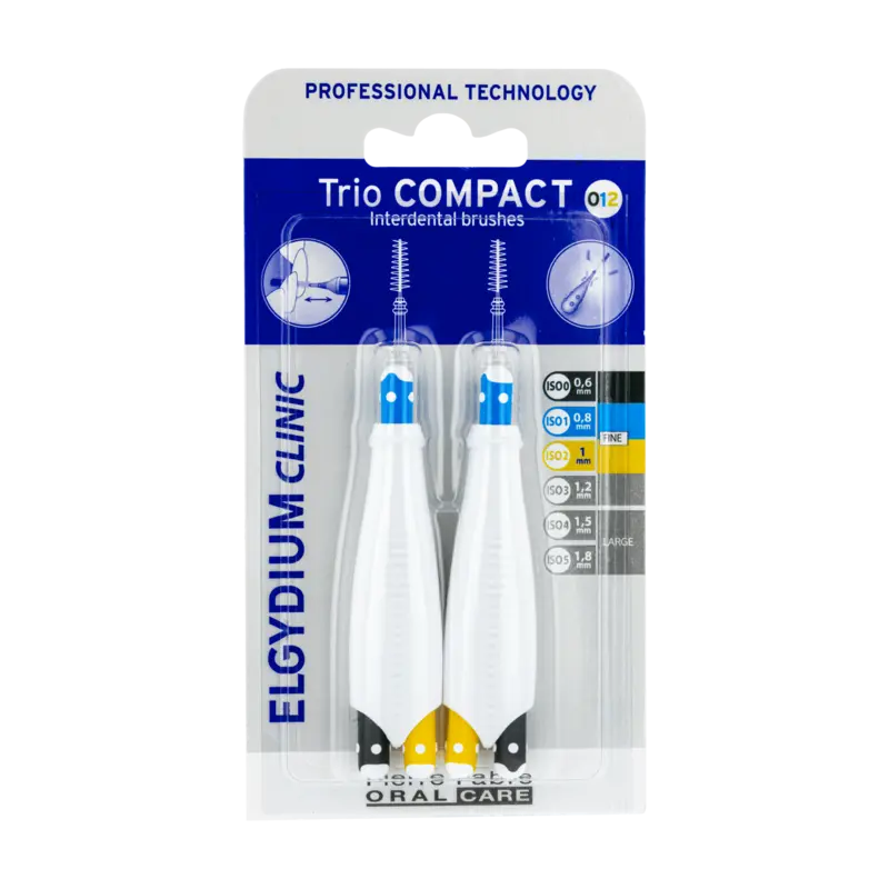Elgydium trio compact brossettes interdentaires 012 Elgydium trio compact brossettes interdentaires 012