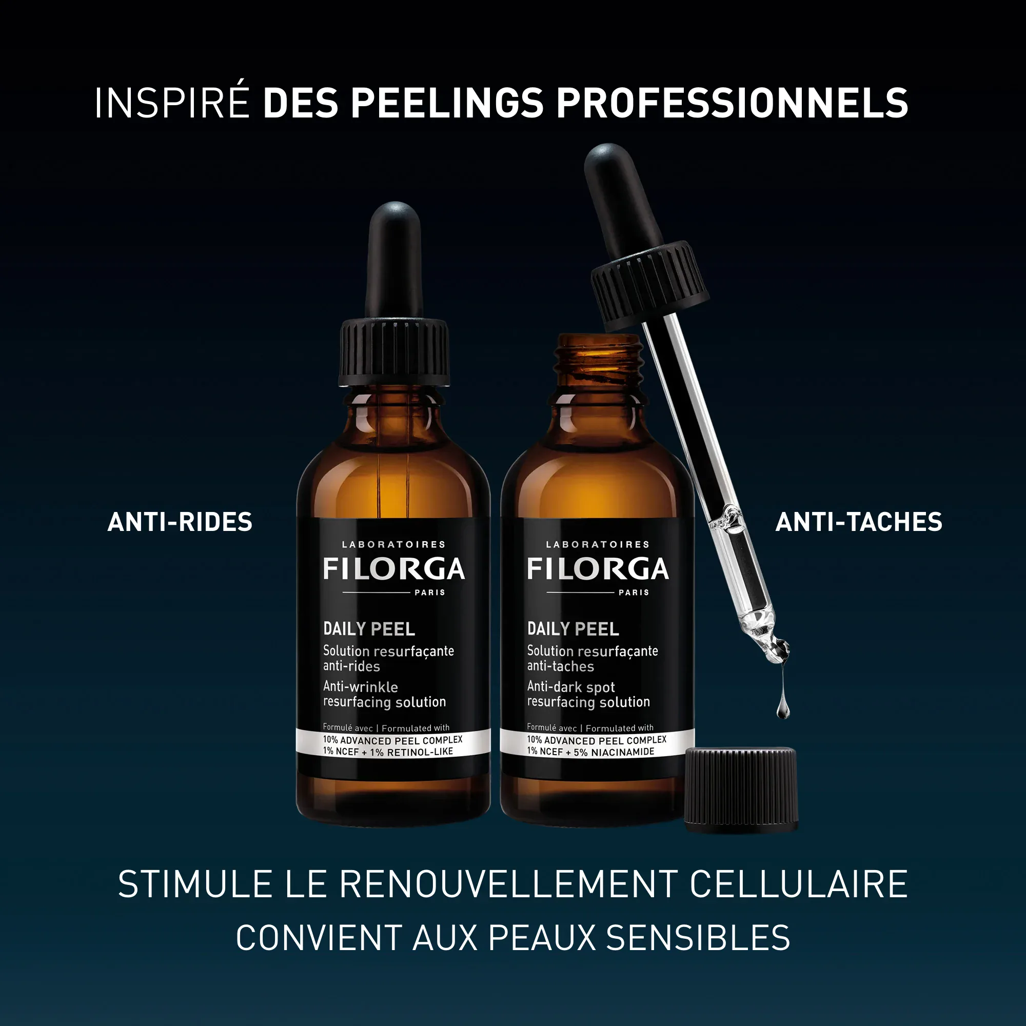 Filorga daily peel solution resurfaçante anti-rides 50ml Filorga daily peel solution resurfaçante anti-rides 50ml